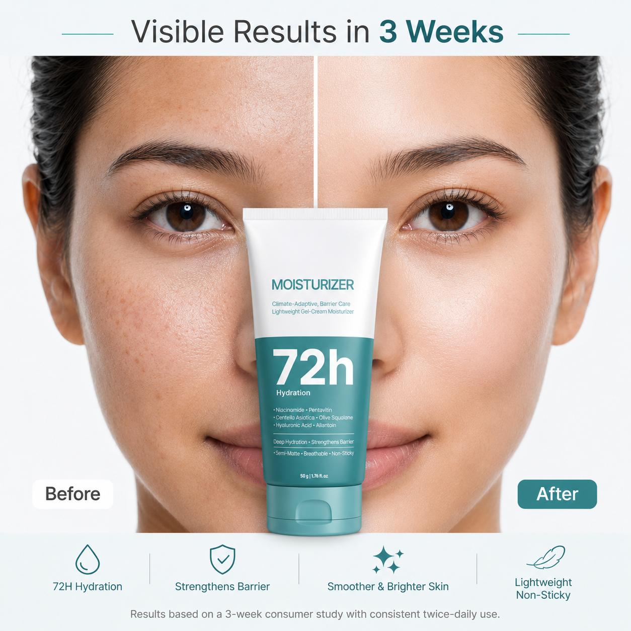 CLIMATE-ADAPTIVE GEL-CREAM MOISTURIZER